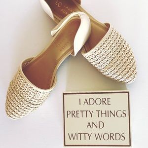 NWOT LC Lauren Conrad Women's Woven Ballet Flats